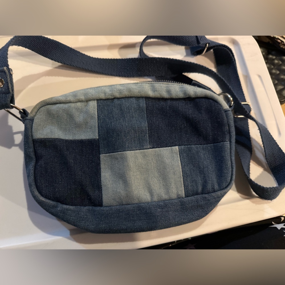 Wild Fable Patchwork Denim Crossbody Bag - Picture 2 of 5